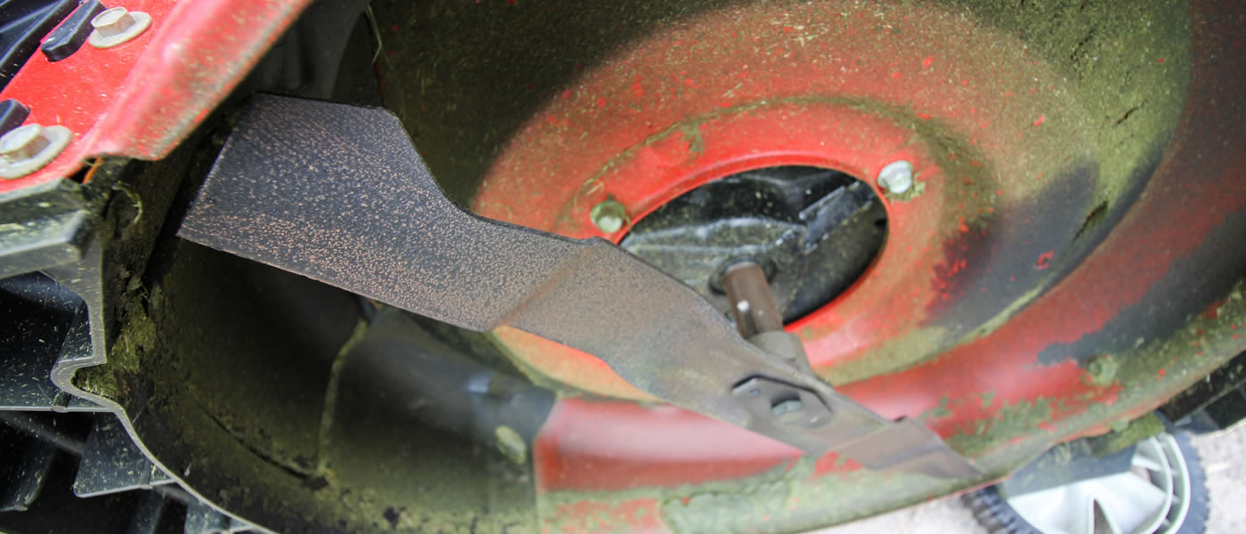 A lawn mower blade.